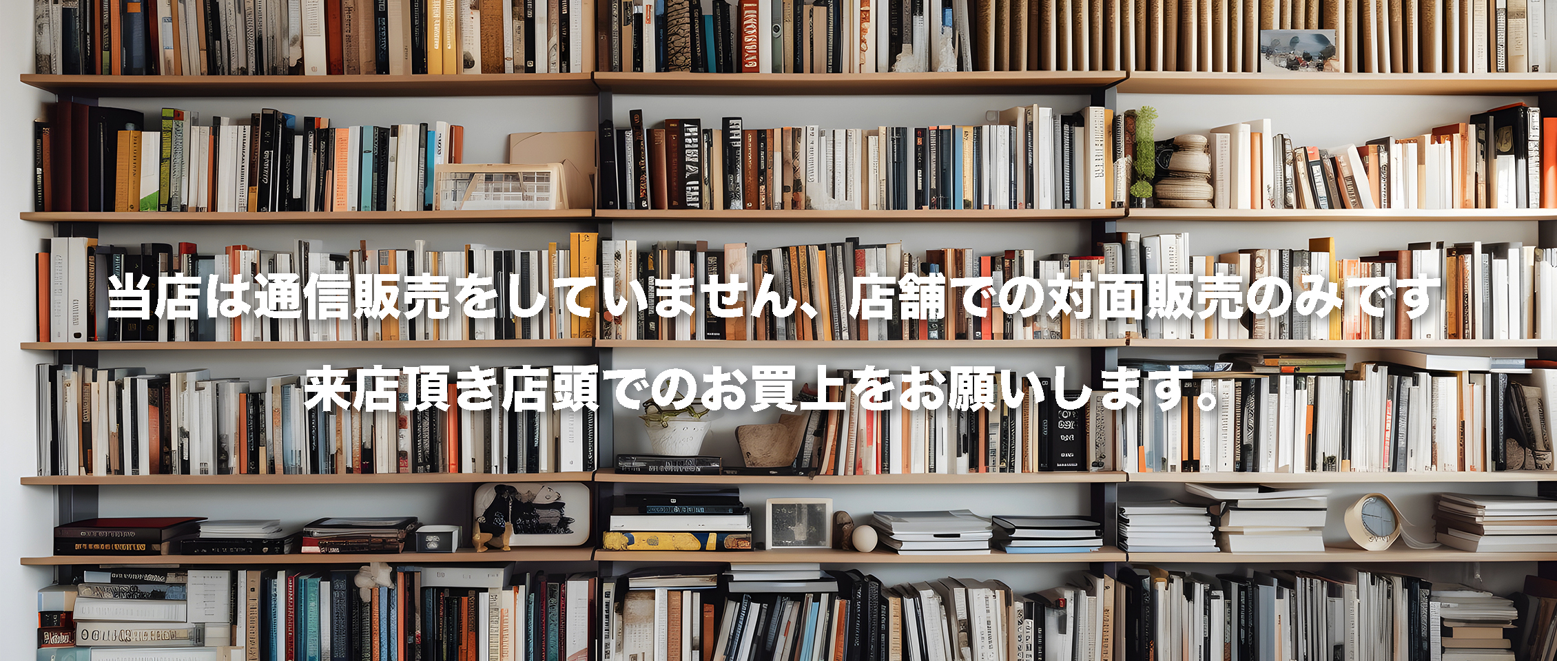 店舗での対面販売のみです